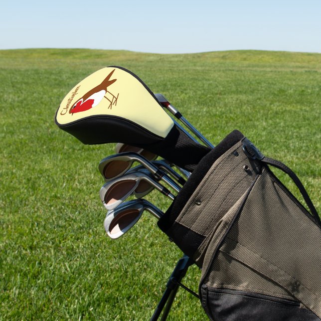 Robin Design Golf Headcover (In SItu)