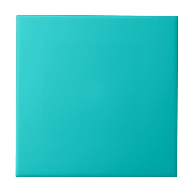 Robin Egg Blue Solid Color | Classic | elegant Fliese (Vorderseite)