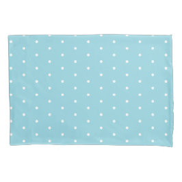 Robin Egg Blue with White Dots Standard Kissenbezug
