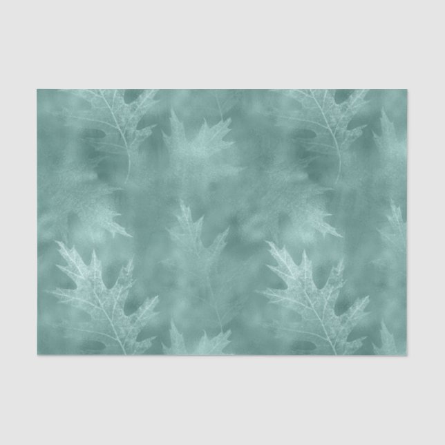 Robin Egg Green Leaf Seidenpapier (Vorderseite)