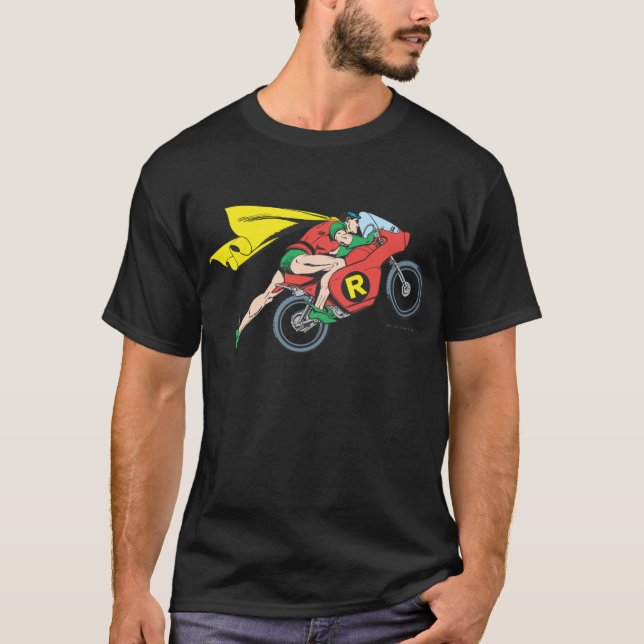 Robin & Fahrrad T-Shirt (Vorderseite)