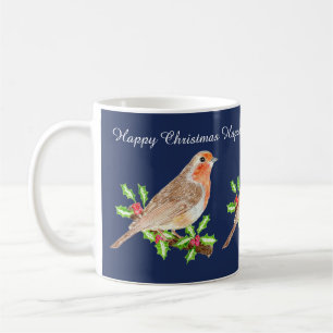 Robin Happy Christmas Kaffeetasse