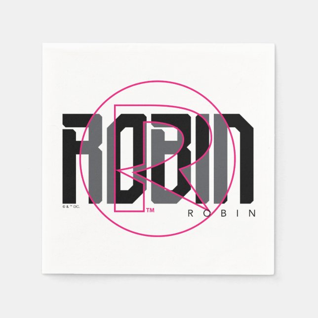 Robin Hi-Tech Name Grafik Serviette (Vorderseite)