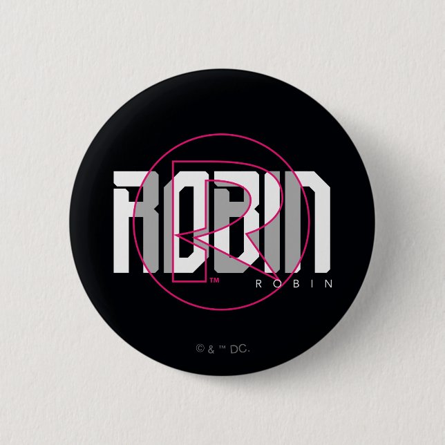 Robin Hi-Tech Name Graphic Button (Vorderseite)