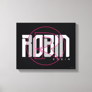 Robin Hi-Tech Name Graphic Leinwanddruck