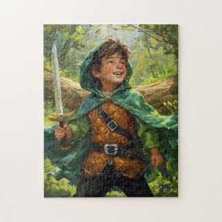 Robin Hood als Kind dargestellt