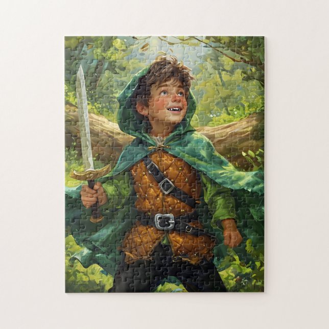 Robin Hood als Kind dargestellt (Vertikal)