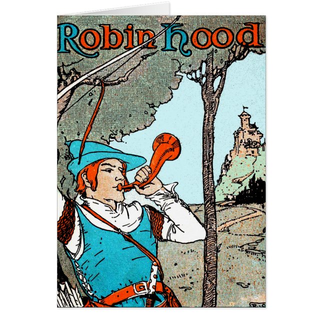 Robin Hood Antique Illustration Joyeux Hommes (Devant)