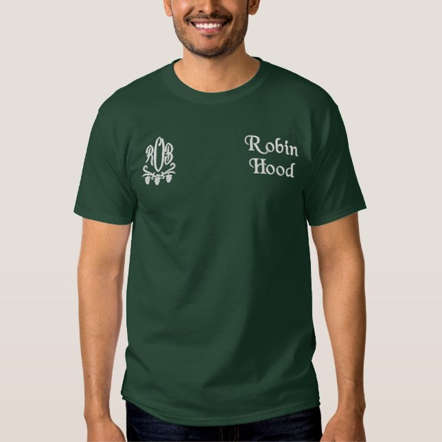 Robin Hood Besticktes T-Shirt (Vorderseite)
