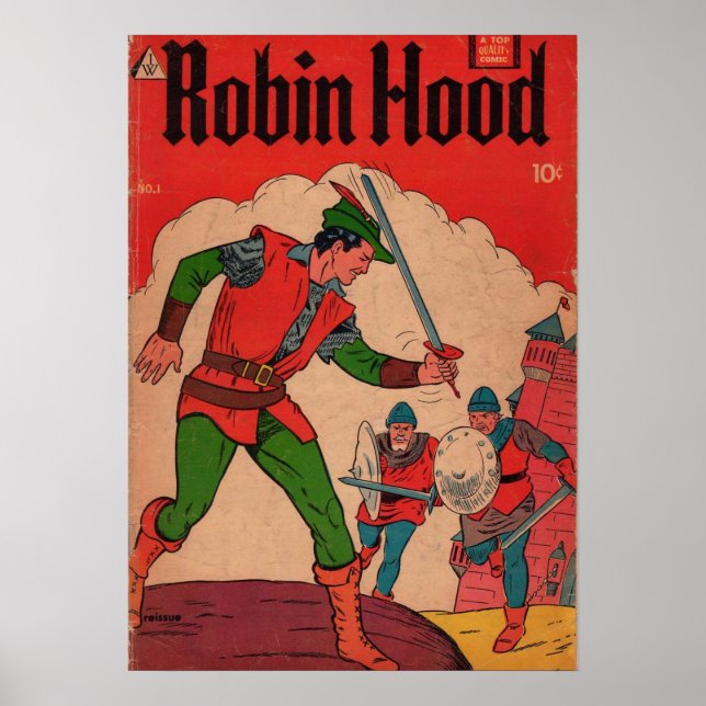 Robin Hood Comic Cover Poster (Vorne)