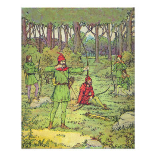 Robin Hood im Forest Foto Print