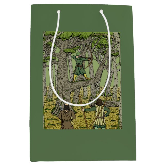 Robin Hood im Sherwood-Wald Mittlere Geschenktüte (Vorderseite)
