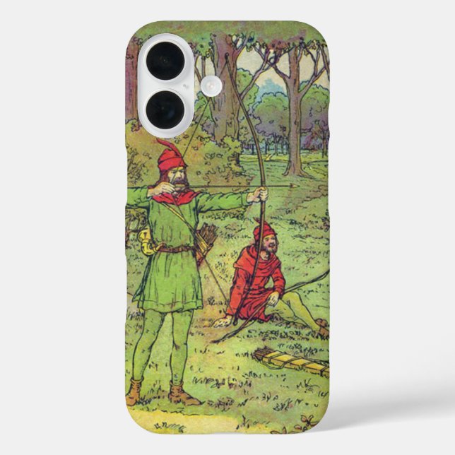 Robin Hood im Wald  iPhone 16 Hülle (Rückseite)