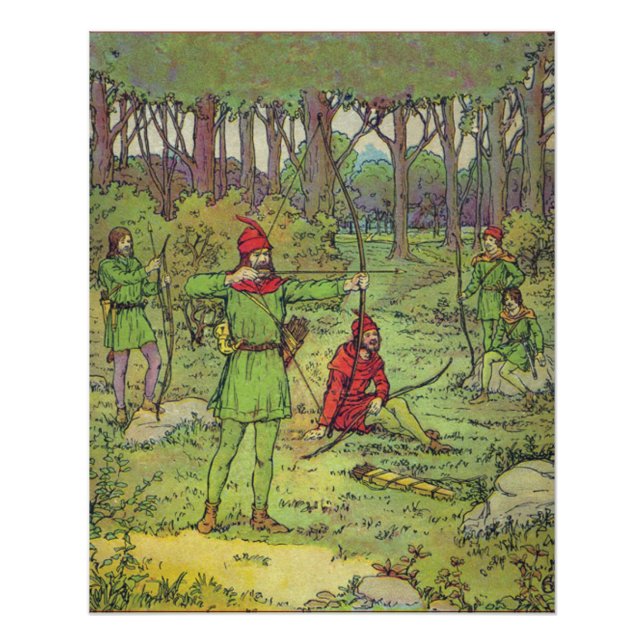 Robin Hood im Wald Poster (Vorderseite)
