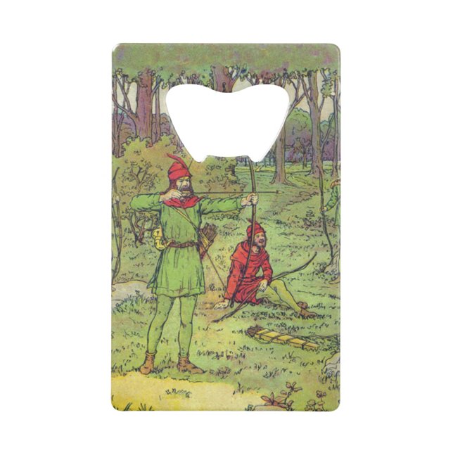 Robin Hood In The Forest  Geldbeutel Flaschenöffner (Vorderseite)