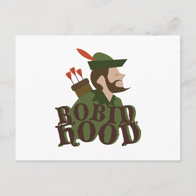 Robin Hood Postkarte (Vorderseite)