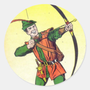 Robin Hood Runder Aufkleber