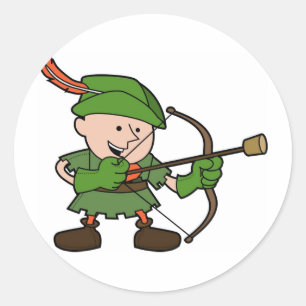 Robin Hood Runder Aufkleber
