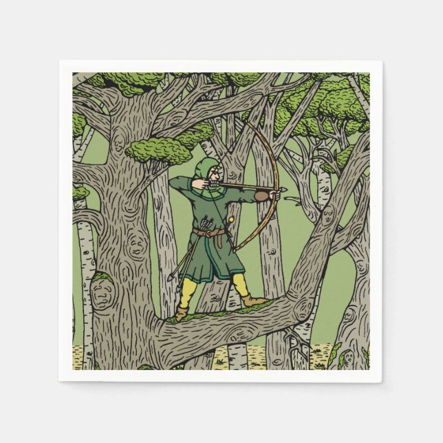 Robin Hood Serviette (Vorderseite)