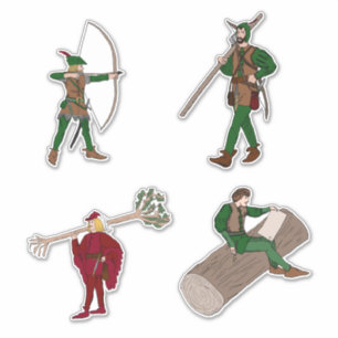 Robin Hood Sticker 4 pack