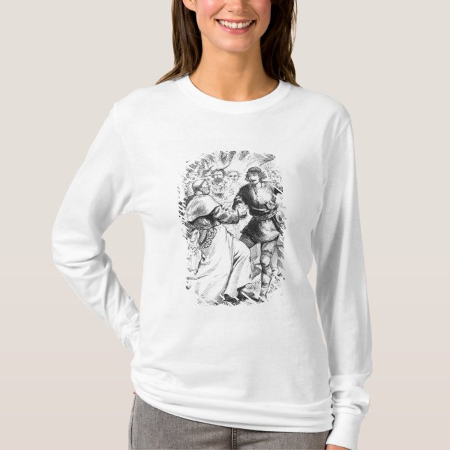 Robin Hood und der Bischof T-Shirt (Vorderseite)