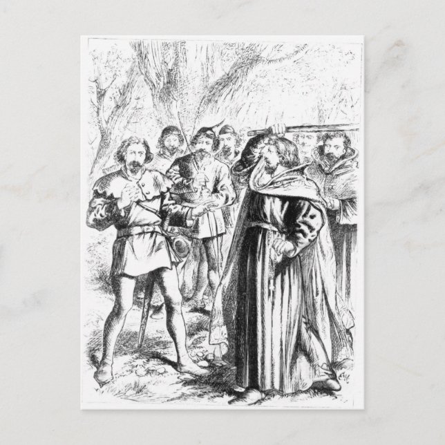 Robin Hood und King Richard I Postkarte (Vorderseite)