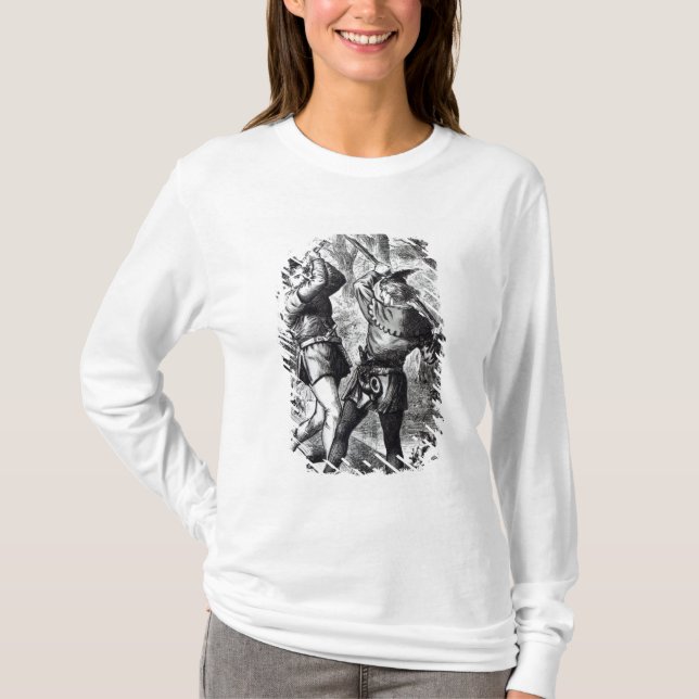 Robin Hood und kleiner John T-Shirt (Vorderseite)