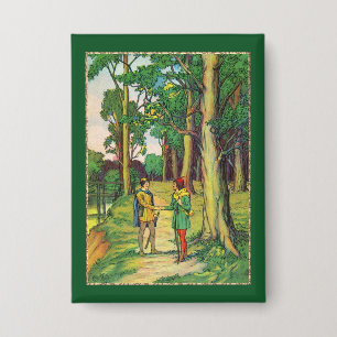 Robin Hood und Little John Button
