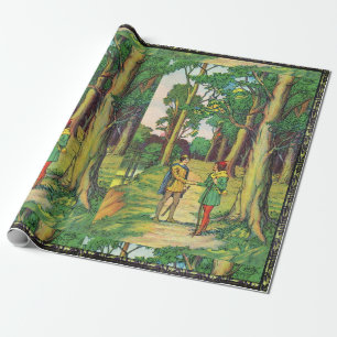 Robin Hood und Little John Geschenkpapier