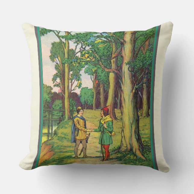 Robin Hood und Little John Kissen (Vorderseite)