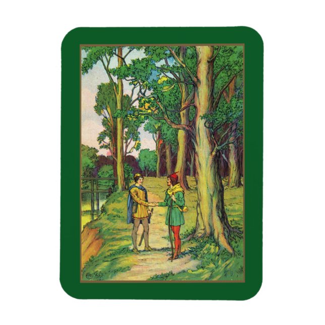 Robin Hood und Little John Magnet (Vertikal)
