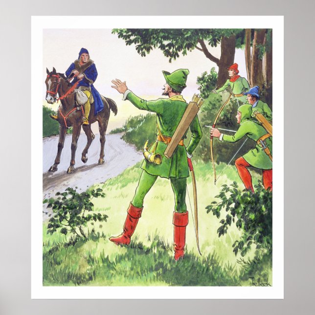 Robin Hood, von 'Pieps in the Past', veröffentlich Poster (Vorne)