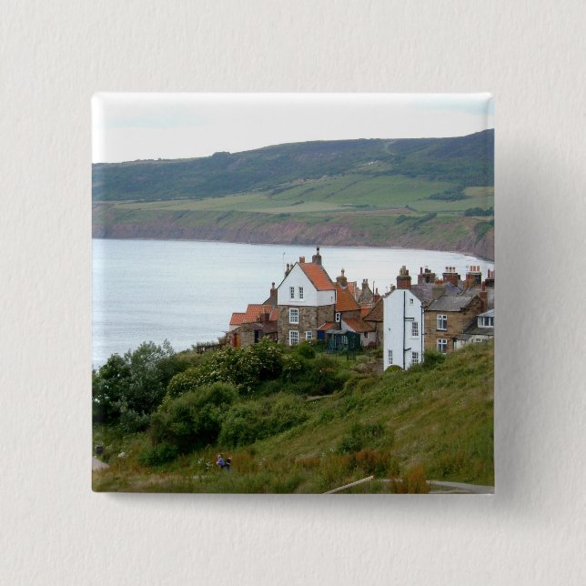 Robin Hood's Bay Button (Vorderseite)