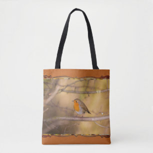 Robin im Wald Tasche