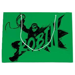 Robin Ink Brush Name Große Geschenktüte
