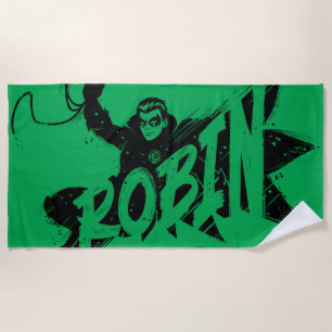 Robin Ink Brush Name Strandtuch