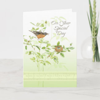 Robin-Lied-Geburtstag Karte