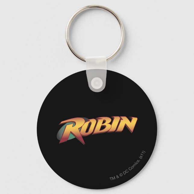 Robin Name Logo Schlüsselanhänger (Vorderseite)