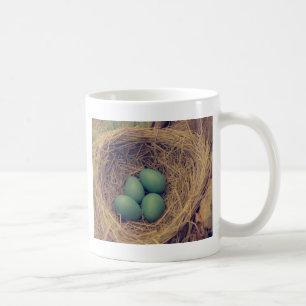 Robin Nest und Eier Kaffeetasse