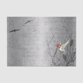 Robin nimmt Flight Seidenpapier