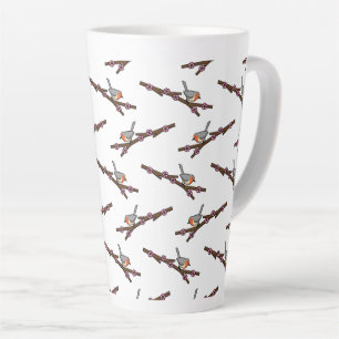 Robin on Sakura Milchtasse