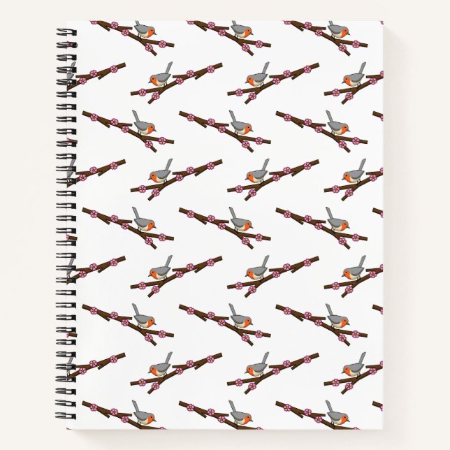 Robin on Sakura Notizbuch (Vorderseite)