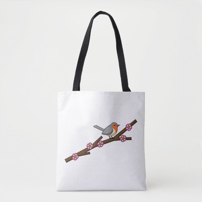 Robin on Sakura Tasche (Vorderseite)