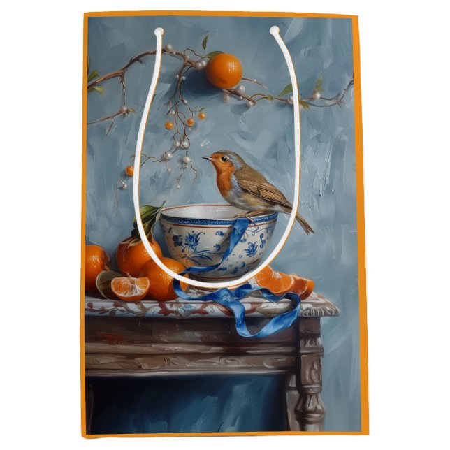 Robin - Papiertasche Mittlere Geschenktüte (Vorderseite)