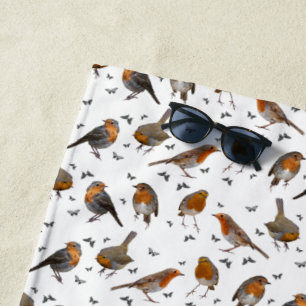 Robin Party Beach Handtuch (Farbe auswählen)