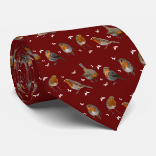 Robin Party Krawatte (Burgund)