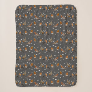 Robin Party Sherpa Blanket (Dunkelgrau) Sherpadecke