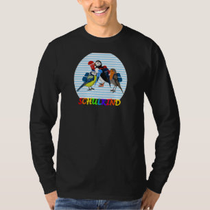 Robin Puffin Bird erster Tag in der Schule T-Shirt