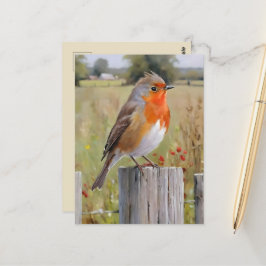 Robin RedBrustpostcard Postkarte