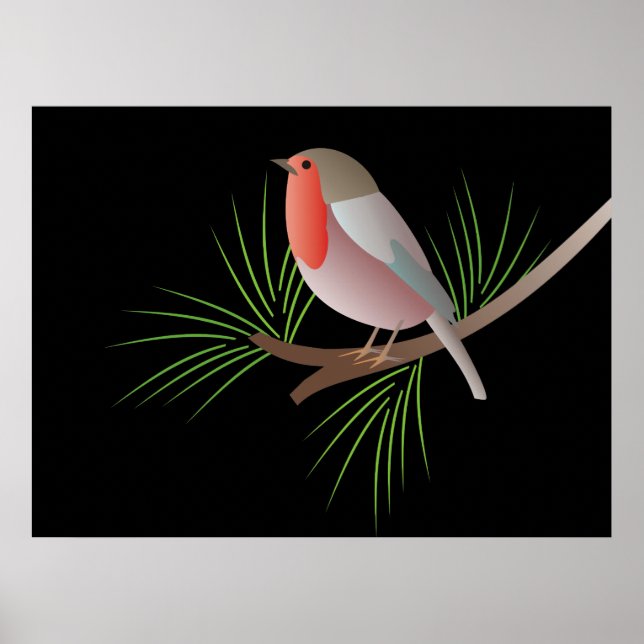 Robin RedBrustposter Poster (Vorne)
